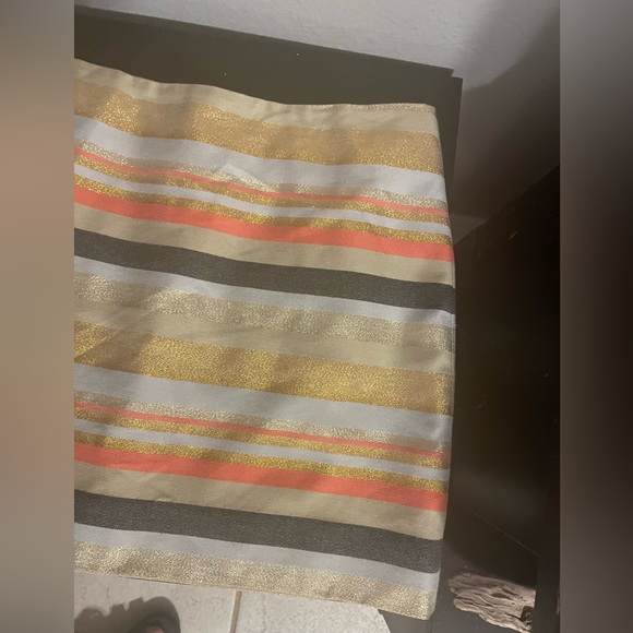 J. Crew NEW WITH TAGS! Shimmer Stripe Skirt Sz-8 - Picture 8 of 8